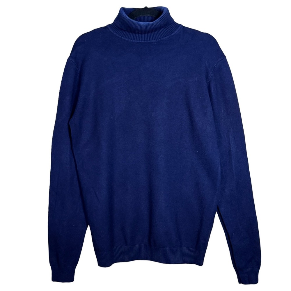 XRAY JEANS Men's Blue Slim Fit Turtleneck Sweater L Premium Comfort